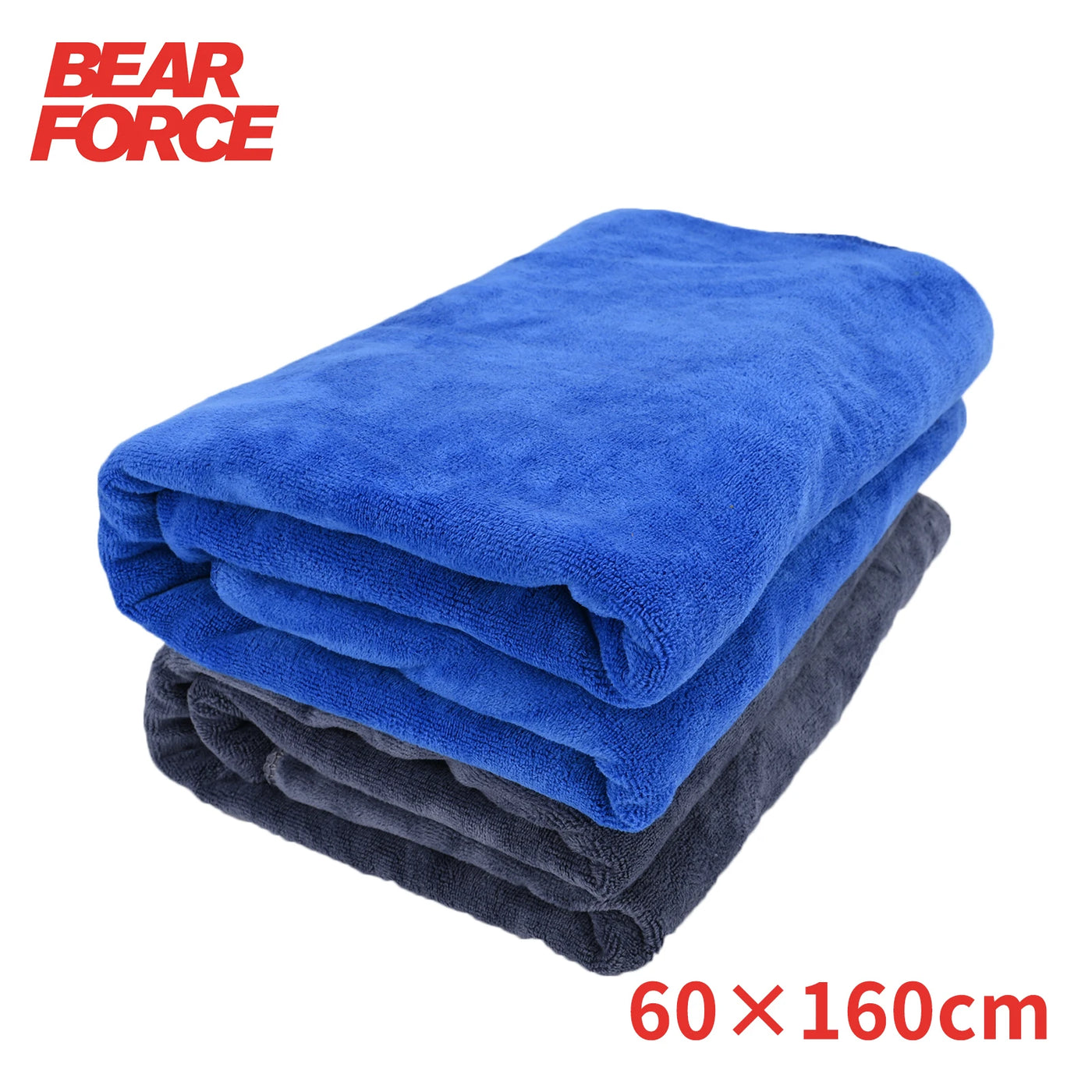 DRIVORA XL microfiber drying towel — 160 × 60 cm plush, swirl-free