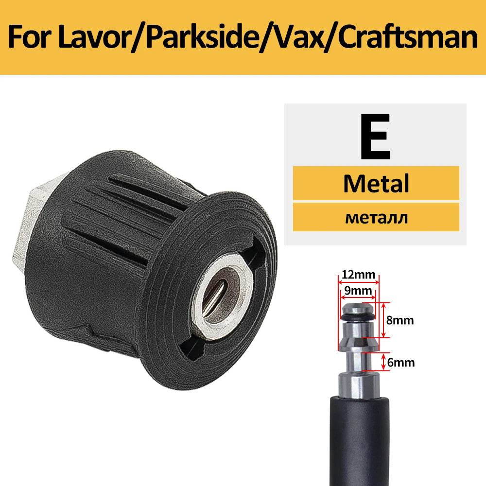 DRIVORA universal foam cannon adapter — close-up detail