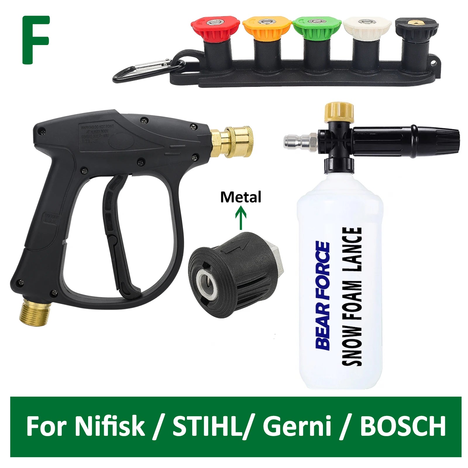 DRIVORA brass-core foam cannon for residential pressure washers