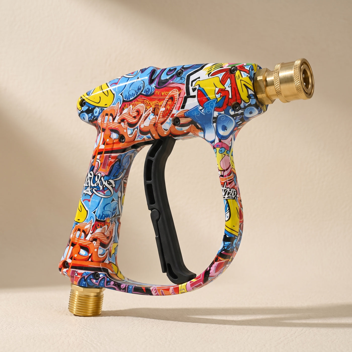 DRIVORA graffiti stubby pressure washer gun — close-up detail