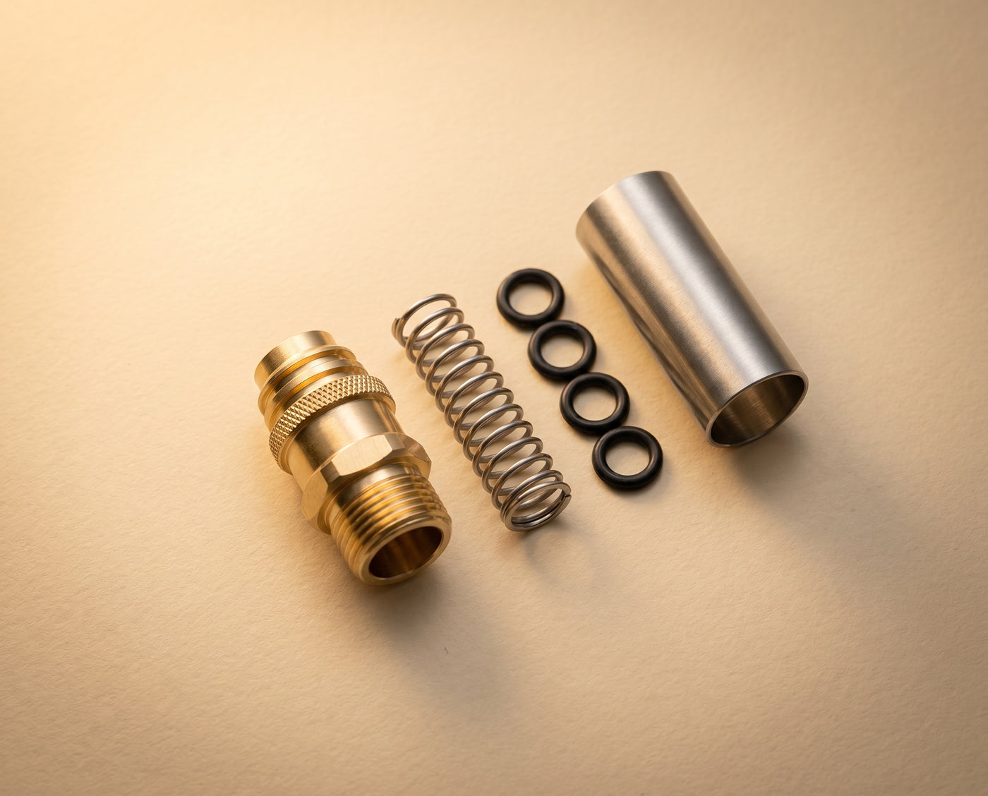 Brass and stainless where it matters.